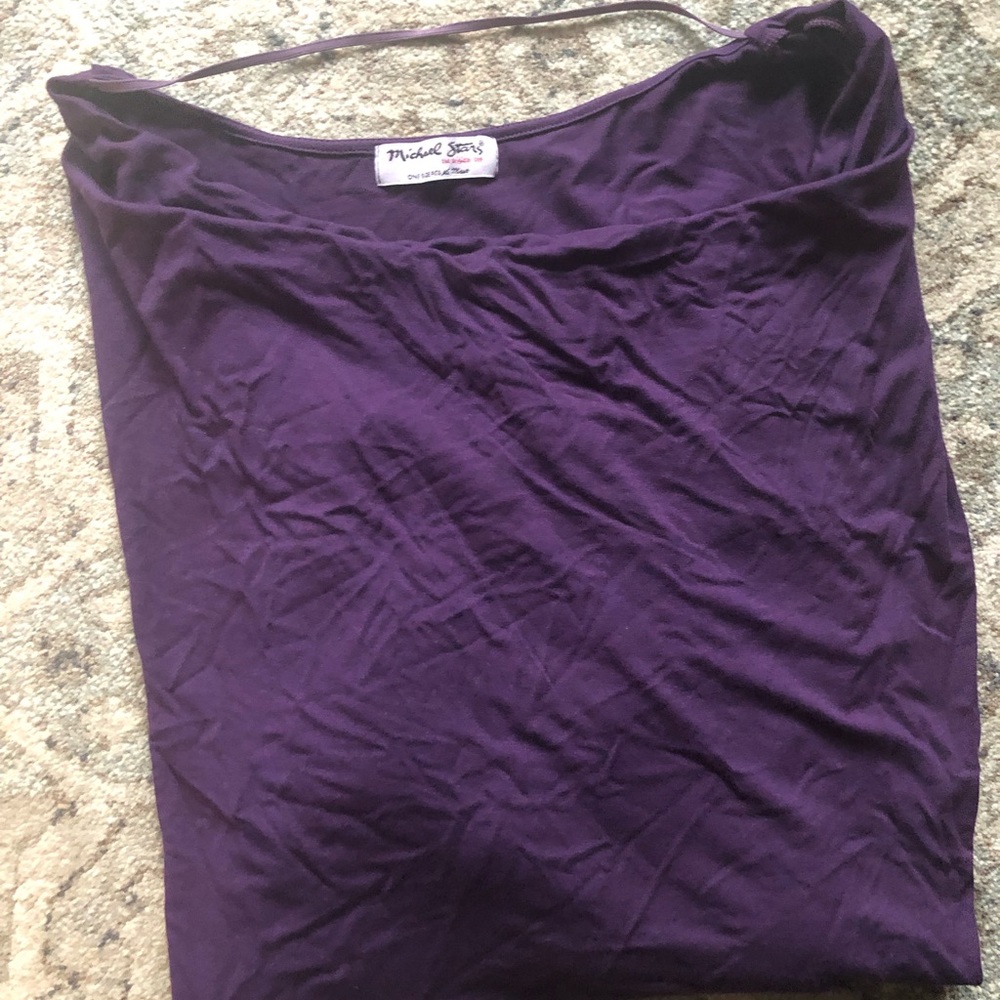 Michael Stars short sleeve boat neckline shirt, one size